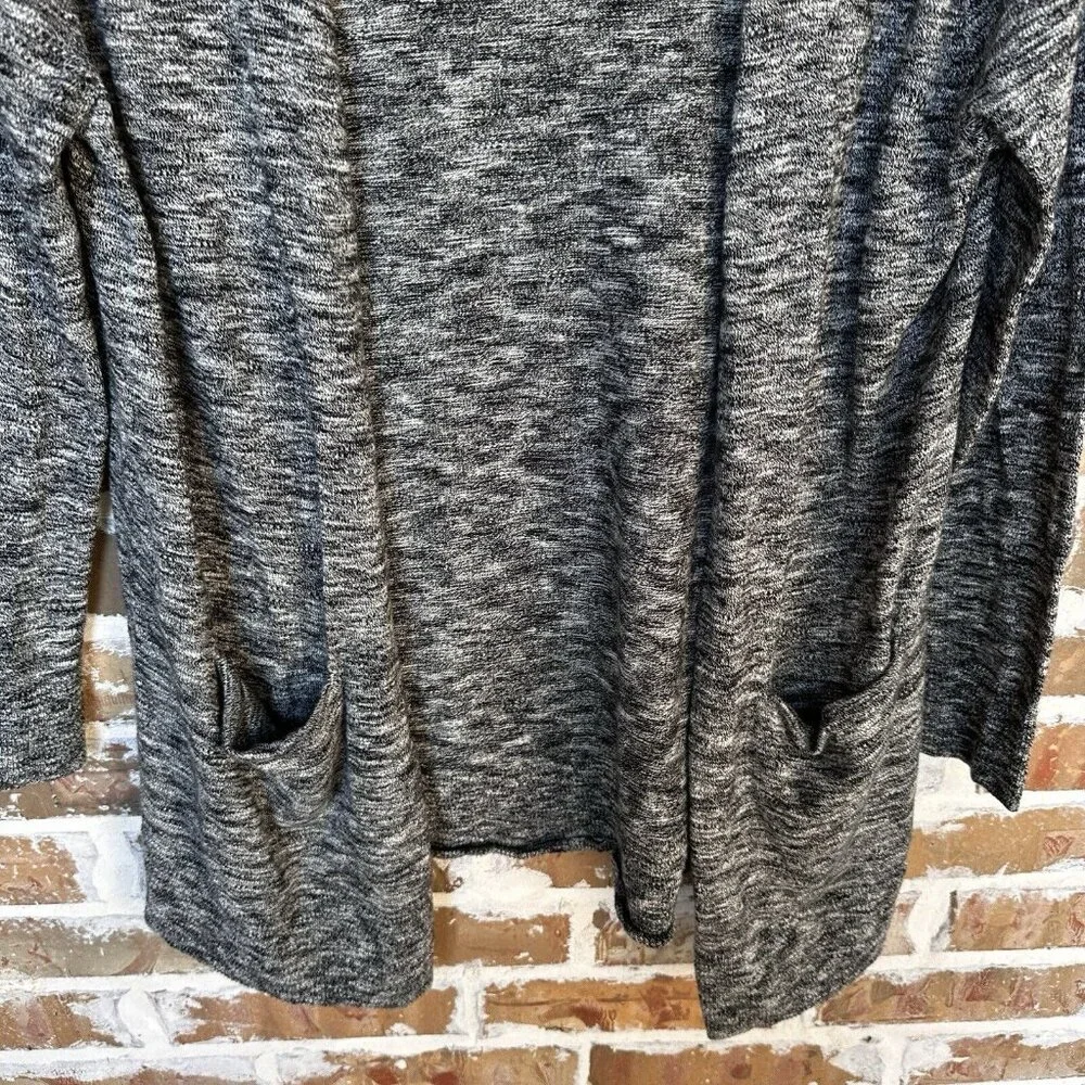 Madewell Landscape Cardigan Sweater‎ Women's Small Marbled Gray Pockets